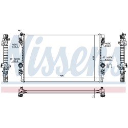 Radiateur Refroidissement Moteur Pour Porsche Cayenne Panamera 97010613102