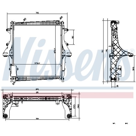 Radiateur Refroidissement Moteur Pour Renault Master Pro Renault Trucks Mascott