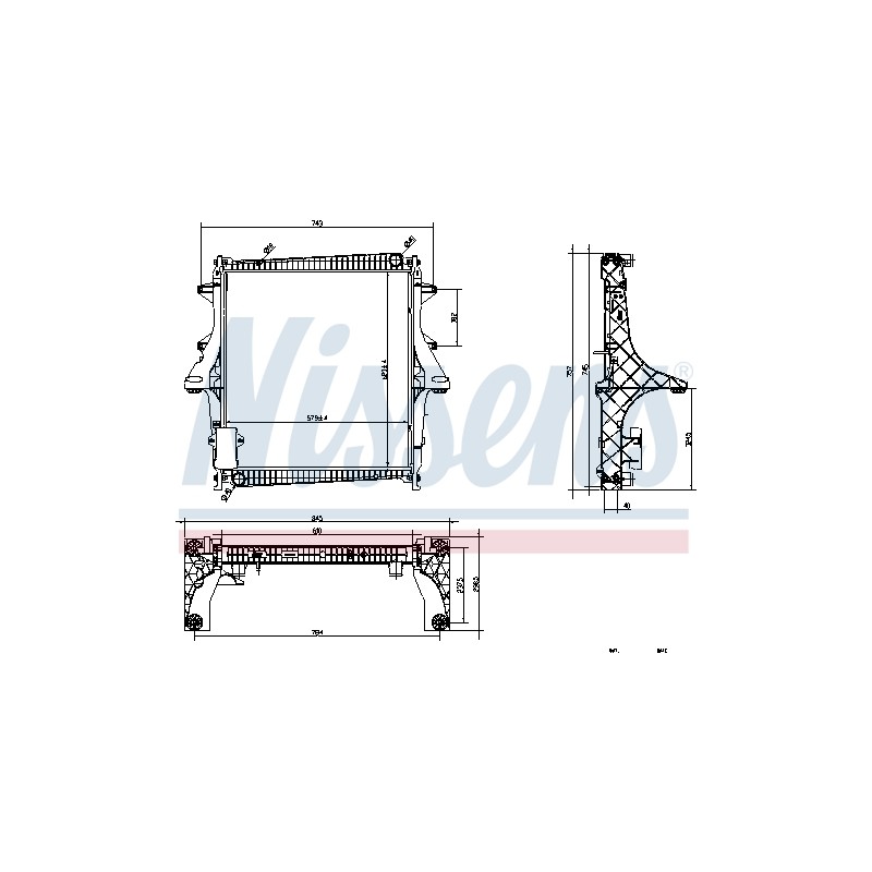 Radiateur Refroidissement Moteur Pour Renault Master Pro Renault Trucks Mascott