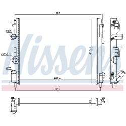 Radiateur Refroidissement Moteur Pour Renault Dacia Nissan 8200211563 2140000QAX