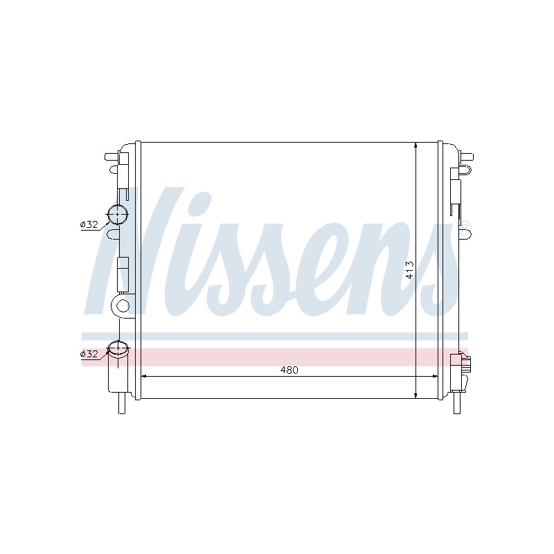 Radiateur Refroidissement Moteur Pour Renault Dacia Nissan 6001545765 8100343476