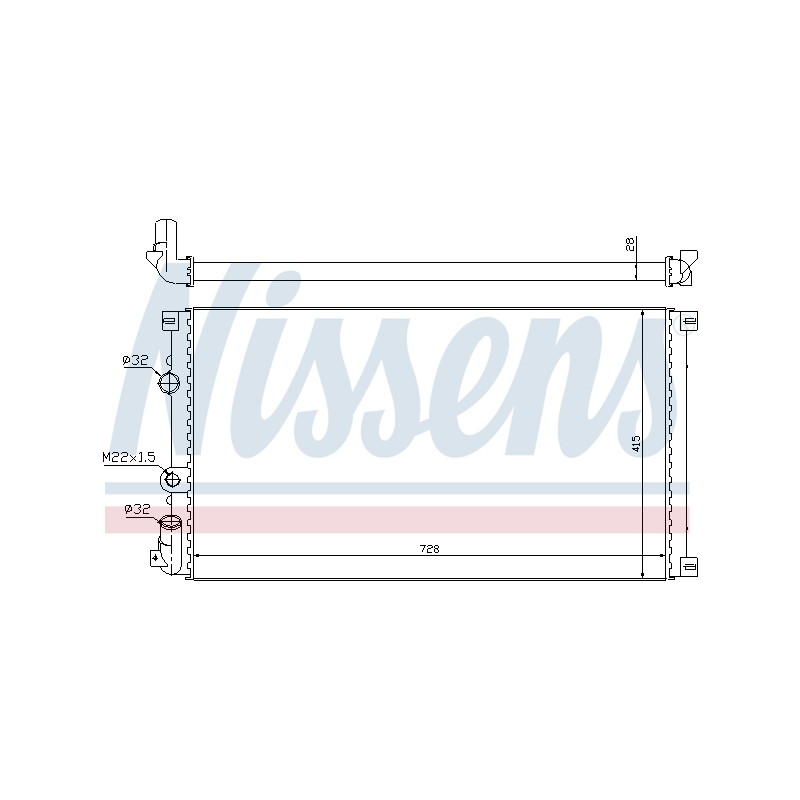 Radiateur Refroidissement Moteur Pour Renault Opel Nissan Vauxhall 9111216