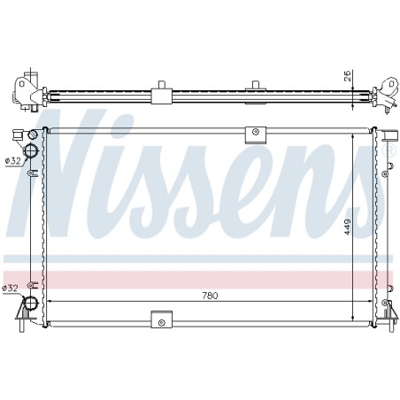 Radiateur Refroidissement Moteur Pour Renault Opel Nissan Vauxhall 21400-00QAU