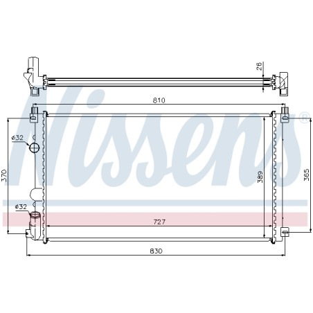 Radiateur Refroidissement Moteur Pour Renault Opel Nissan Vauxhall 7711135811