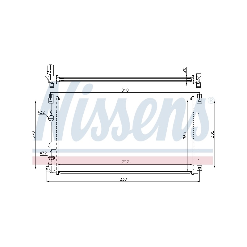 Radiateur Refroidissement Moteur Pour Renault Opel Nissan Vauxhall 7711135811