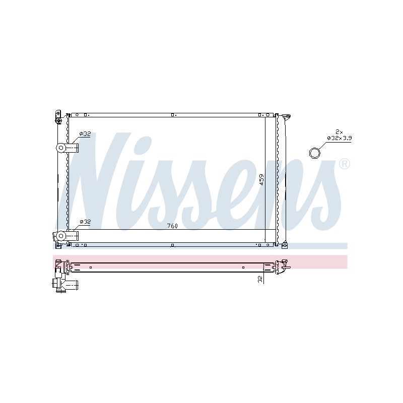 Radiateur Refroidissement Moteur Pour Renault Opel Vauxhall 4501136 9161436