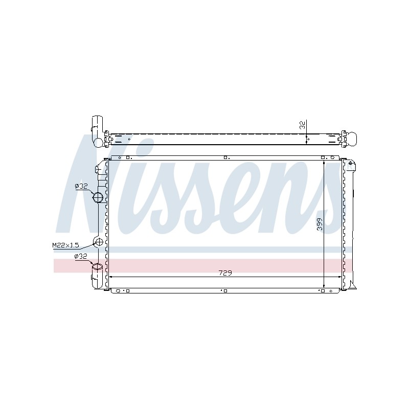 Radiateur Refroidissement Moteur Pour Renault Opel Nissan Vauxhall 77411748
