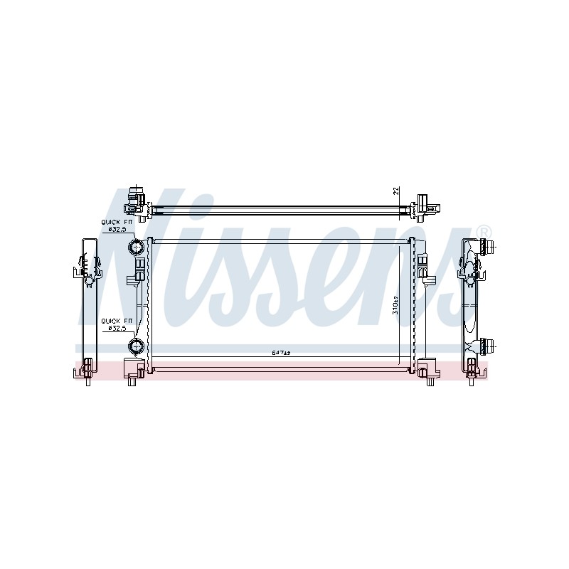 Radiateur Refroidissement Moteur Pour VW Audi A3 Q2 Seat Skoda 5Q0121251EC