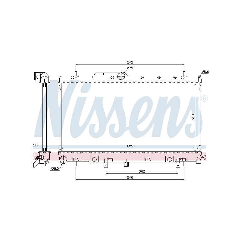 Radiateur Refroidissement Moteur Pour Subaru Impreza 45111-FE000