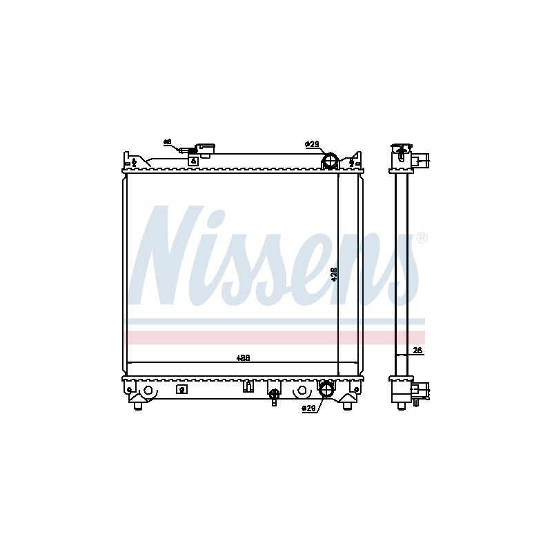 Radiateur Refroidissement Moteur Pour Suzuki Vitara 17700-56B00 17700-56B01