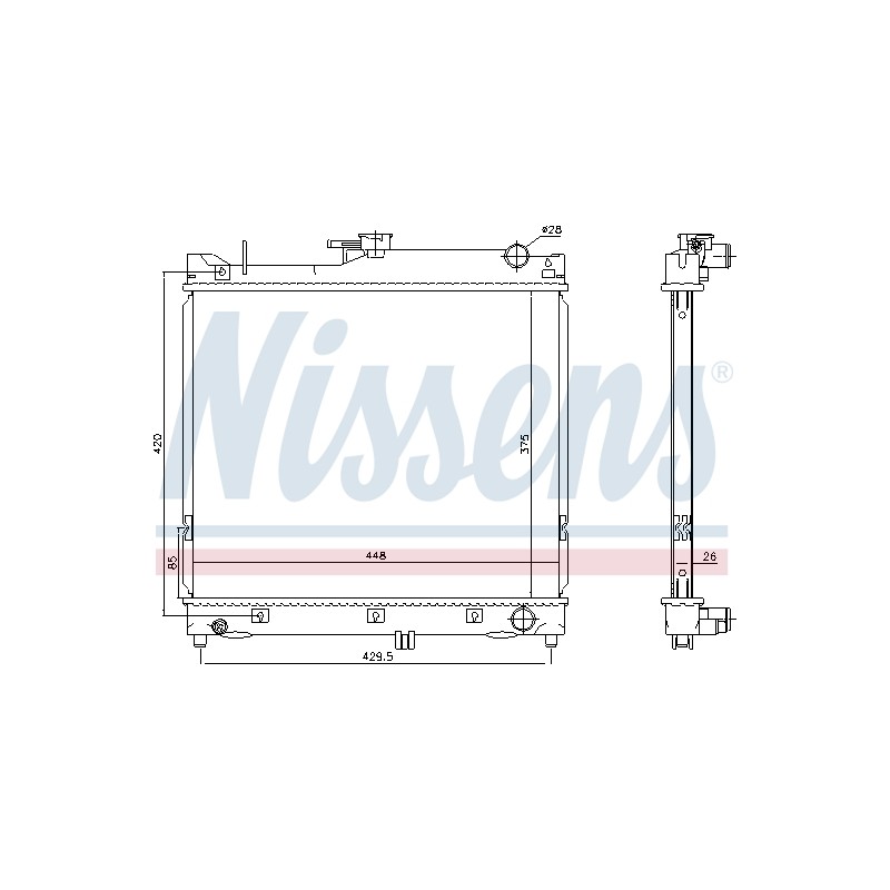 Radiateur Refroidissement Moteur Pour Suzuki Jimny 17700-80A00 17700-81A00