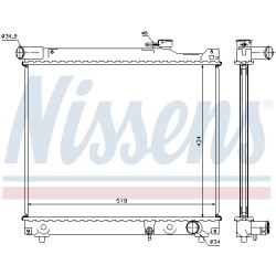 Radiateur Refroidissement Moteur Pour Suzuki Grand Vitara I 0440078E20