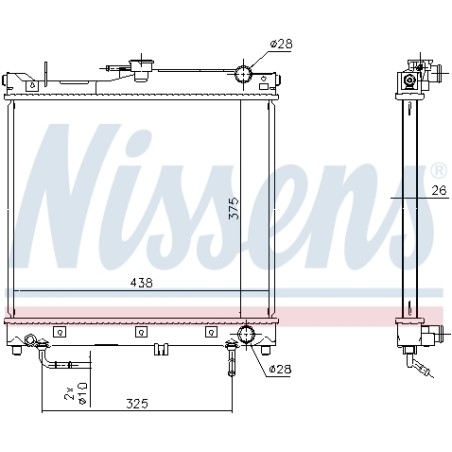 Radiateur Refroidissement Moteur Pour Suzuki Jimny 17700-80A10 17700-81A11