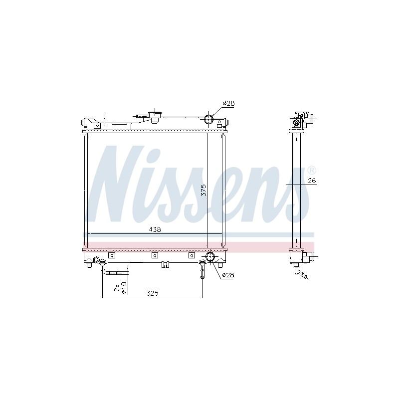 Radiateur Refroidissement Moteur Pour Suzuki Jimny 17700-80A10 17700-81A11
