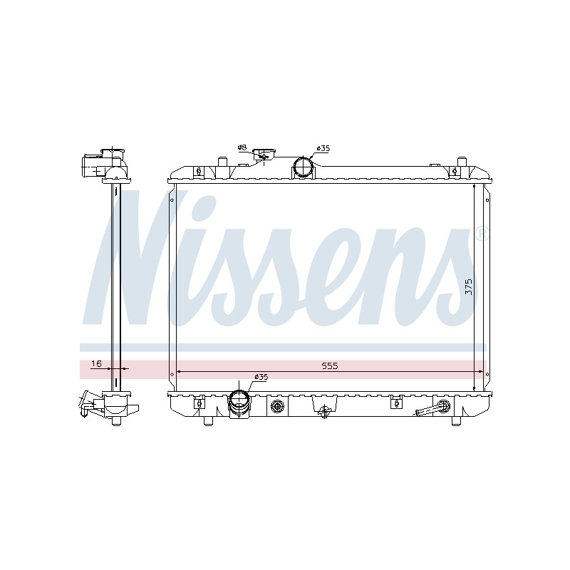 Radiateur Refroidissement Moteur Pour Suzuki Swift III 17700-63J10 1770062J10