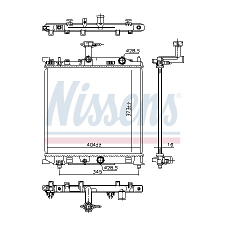 Radiateur Refroidissement Moteur Pour Suzuki Celerio 1770084MA0