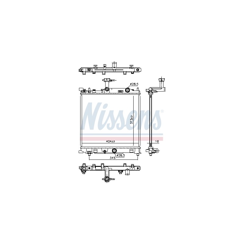 Radiateur Refroidissement Moteur Pour Suzuki Celerio 1770084MA0
