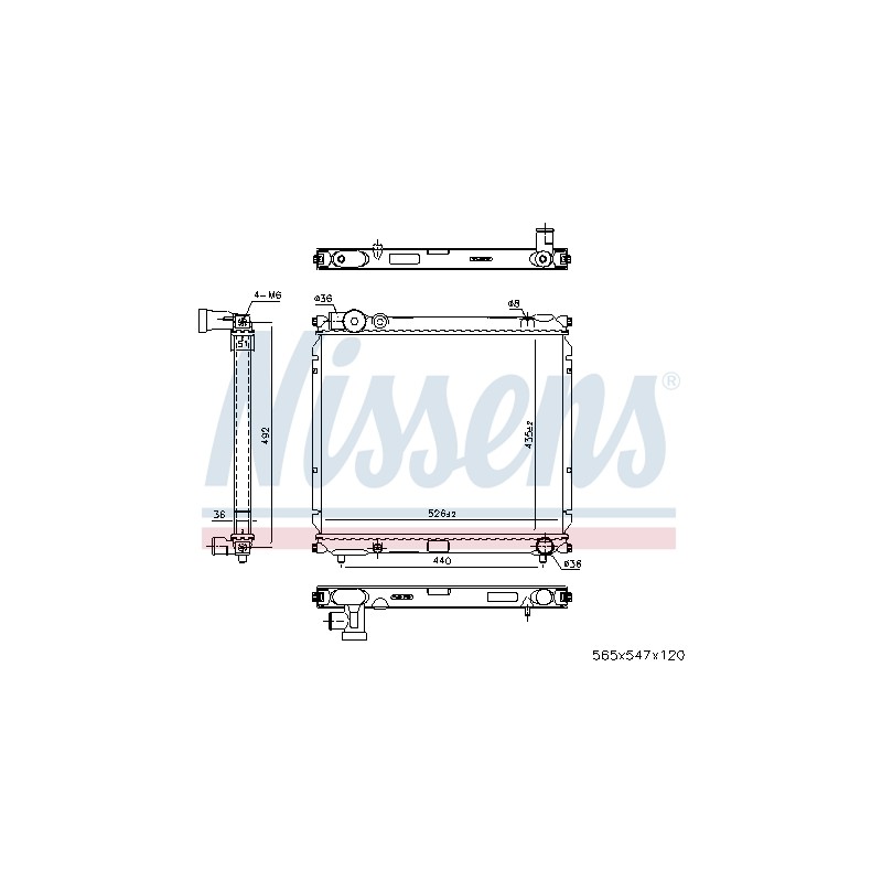 Radiateur Refroidissement Moteur Pour Suzuki Vitara 17700-86CC0 17700-86CC1