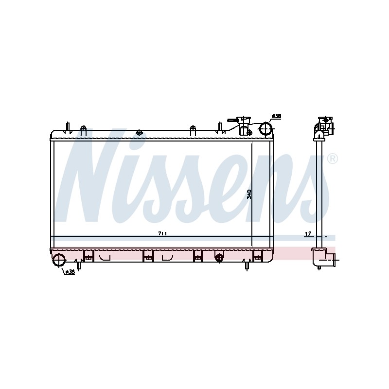 Radiateur Refroidissement Moteur Pour Subaru Forester Impreza 45111FA040