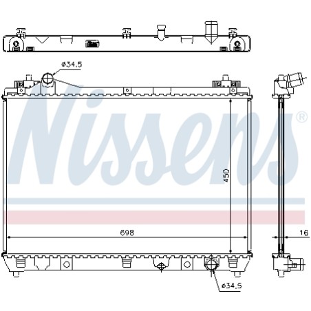 Radiateur Refroidissement Moteur Pour Suzuki Grand Vitara II 17700-66J00