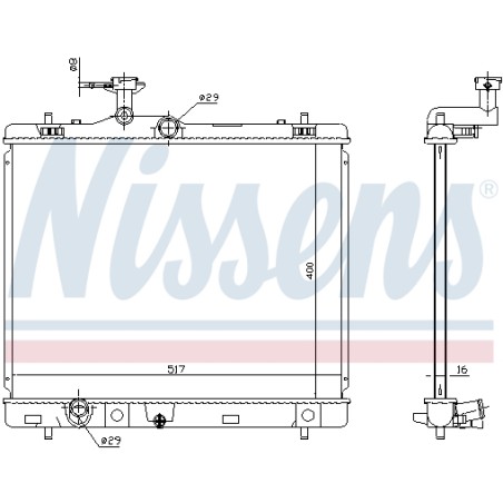 Radiateur Refroidissement Moteur Pour Suzuki Swift IV 1770071L00 1770071L20