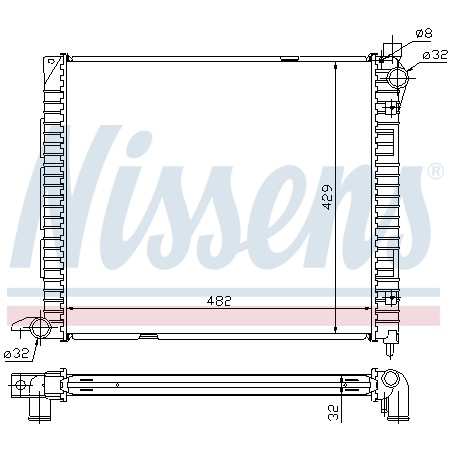 Radiateur Refroidissement Moteur Pour Land Rover Freelander Soft Top