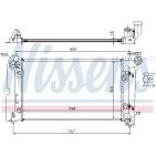 Radiateur Refroidissement Moteur Pour Toyota Corolla 1640021240 1640022180