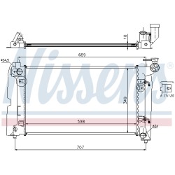 Radiateur Refroidissement Moteur Pour Toyota Corolla 1640021240 1640022180