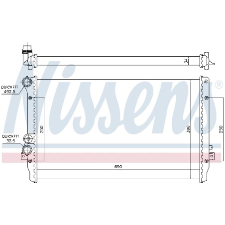Radiateur Refroidissement Moteur Pour VW Bora Golf IV Seat Leon Toledo II