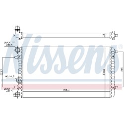 Radiateur Refroidissement Moteur Pour VW New Beetle 1C0.121.253A 1C0.121.253C