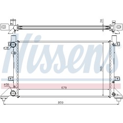 Radiateur Refroidissement Moteur Pour VW LT 28-35 II 28-46 2D0.121.253B