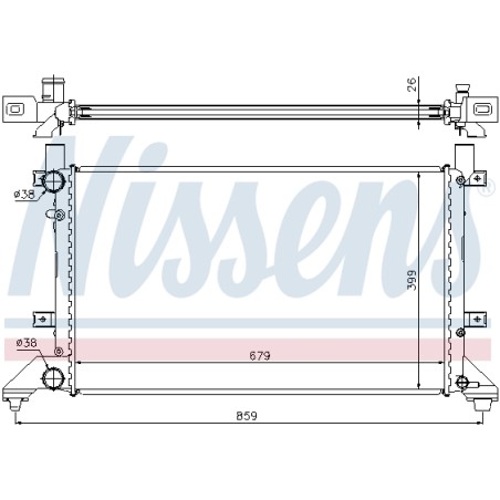 Radiateur Refroidissement Moteur Pour VW LT 28-35 II 28-46 2D0.121.253B