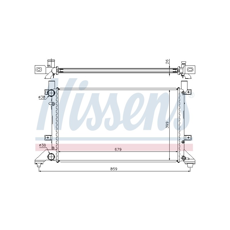 Radiateur Refroidissement Moteur Pour VW LT 28-35 II 28-46 2D0.121.253B