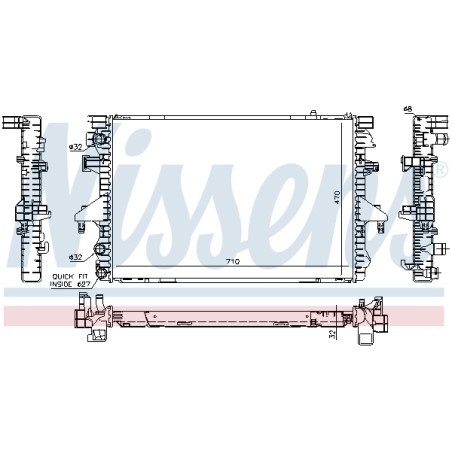 Radiateur Refroidissement Moteur Pour VW California T5 Multivan V 7H0.121.253F