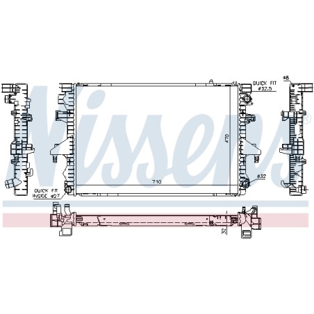 Radiateur Refroidissement Moteur Pour VW California T5 Multivan V 7H0422847A