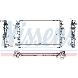 Radiateur Refroidissement Moteur Pour VW California T5 Multivan V 7E0.121.253A