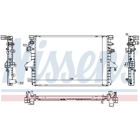 Radiateur Refroidissement Moteur Pour VW California T5 Multivan V 7E0.121.253A