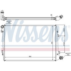Radiateur Refroidissement Moteur Pour VW Audi Seat Altea Leon Skoda 3C0.121.253R