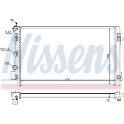 Radiateur Refroidissement Moteur Pour VW Polo Audi A1 Seat Skoda 6R0.121.253D