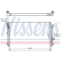 Radiateur Refroidissement Moteur Pour VW Beetle Caddy IV CC Golf VI Jetta Skoda