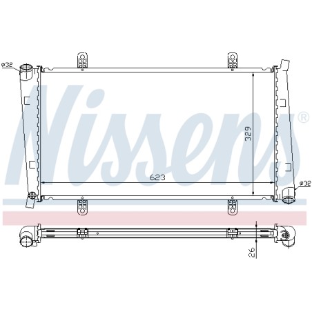Radiateur Refroidissement Moteur Pour Mitsubishi Carisma Space Star Monospace