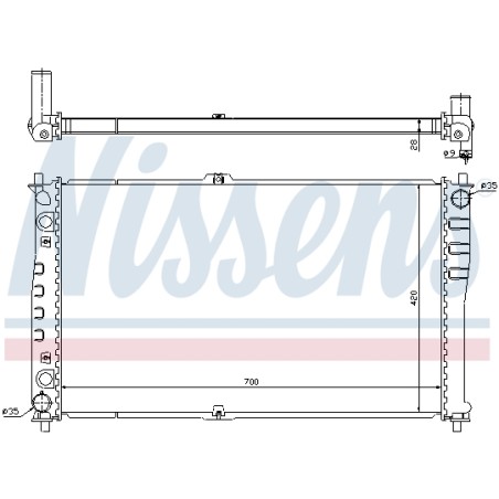Radiateur Refroidissement Moteur Pour Kia Carnival I II 0K55215200C