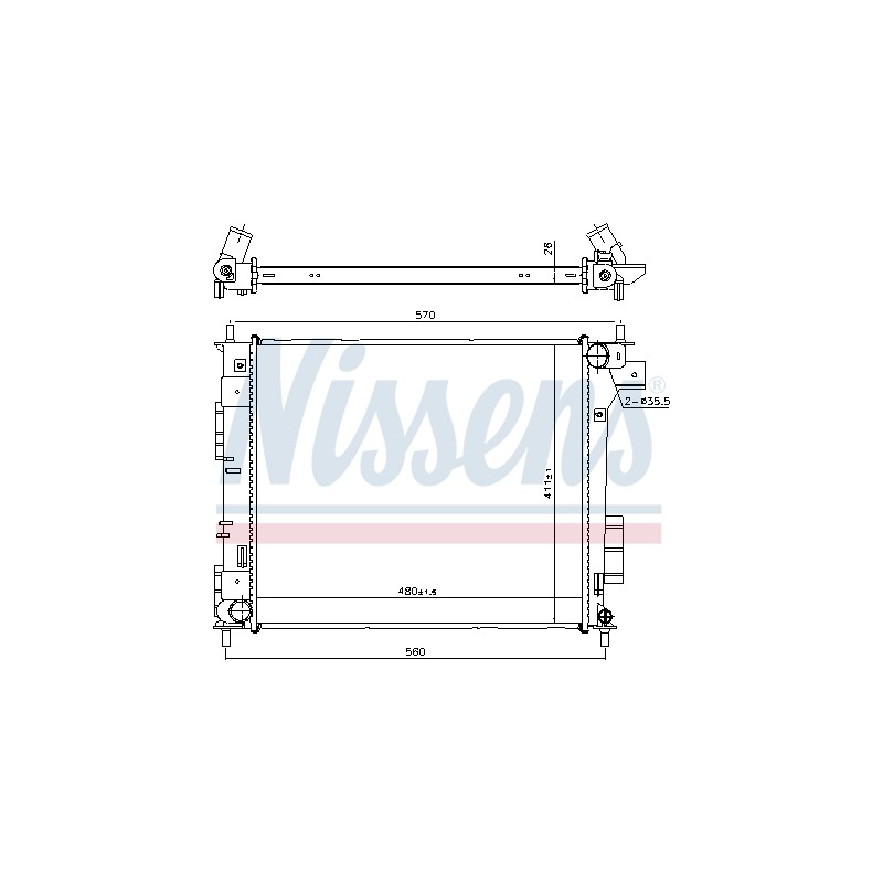 Radiateur Refroidissement Moteur Pour Kia Soul II 25310B2400
