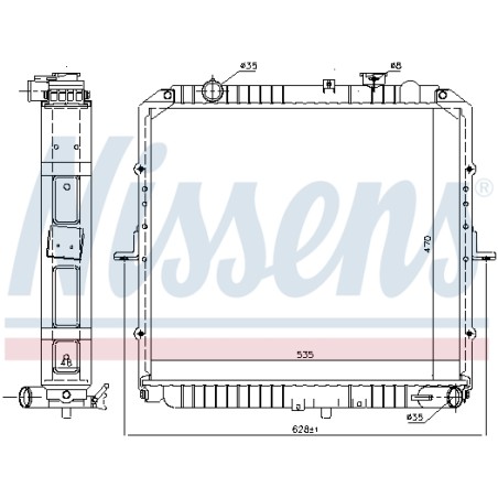 Radiateur Refroidissement Moteur Pour Kia Bongo K2500 0K63K-15200B 0K63K-15200C