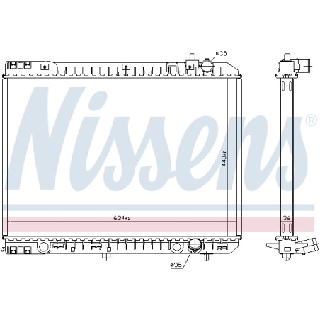 Radiateur Refroidissement Moteur Pour Kia Carnival III 253104D200
