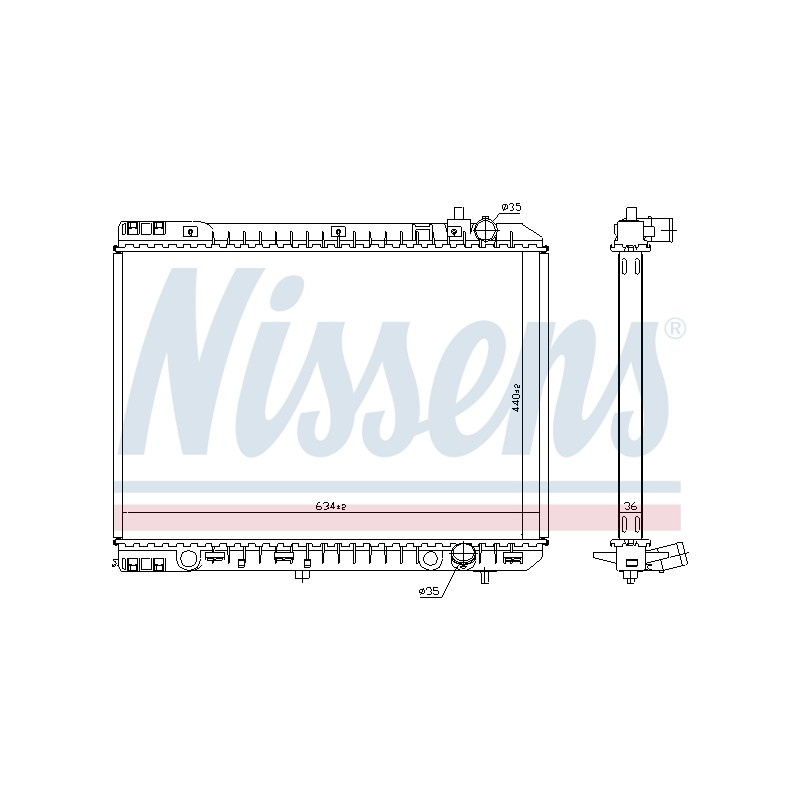 Radiateur Refroidissement Moteur Pour Kia Carnival III 253104D200
