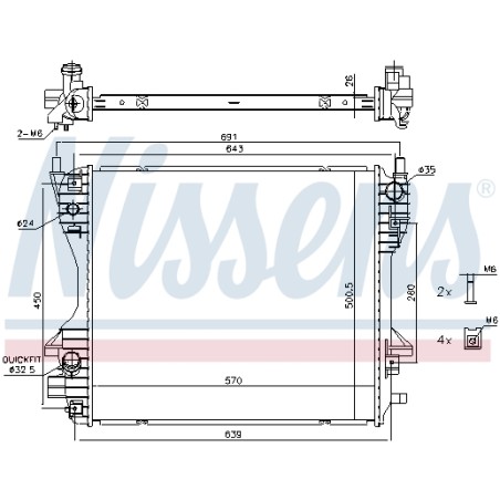 Radiateur Refroidissement Moteur Pour Jaguar S-Type XF XJ XR858580