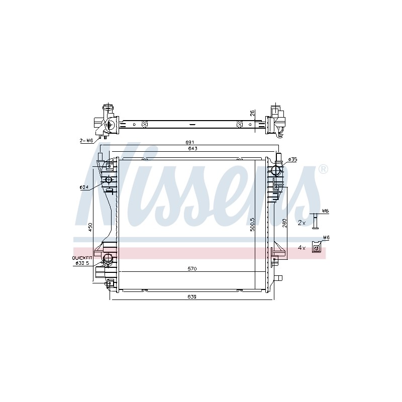 Radiateur Refroidissement Moteur Pour Jaguar S-Type XF XJ XR858580