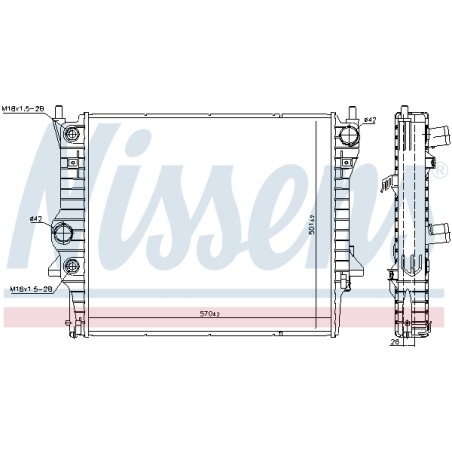 Radiateur Refroidissement Moteur Pour Daimler Super Eight Jaguar S-Type XF XJ