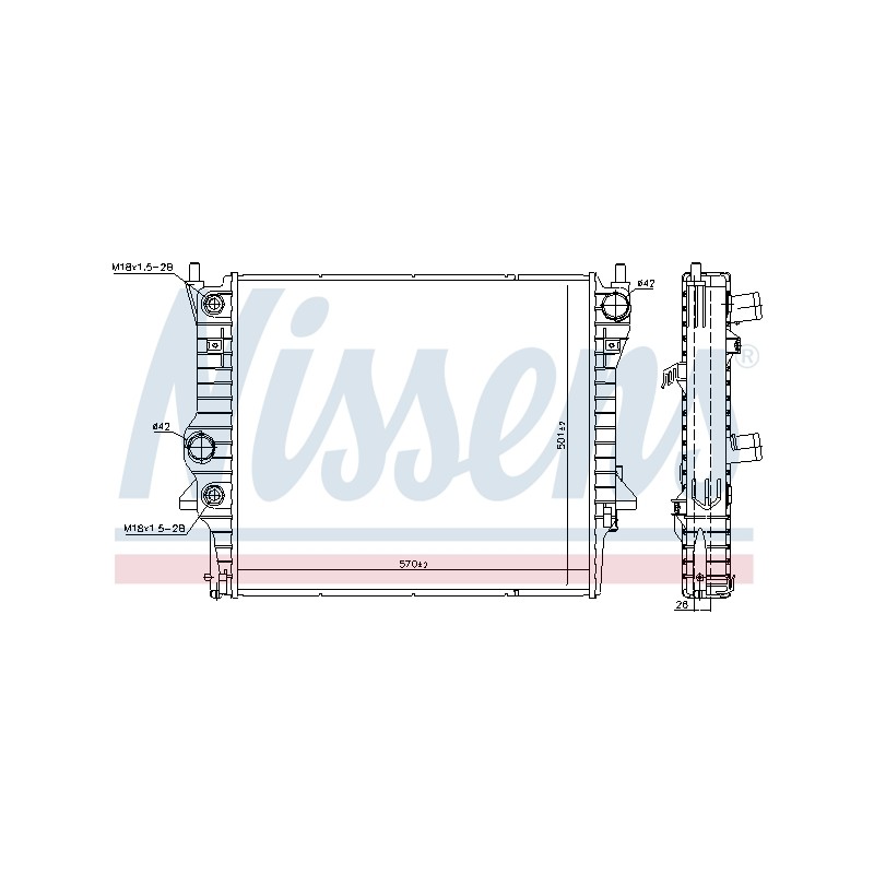 Radiateur Refroidissement Moteur Pour Daimler Super Eight Jaguar S-Type XF XJ